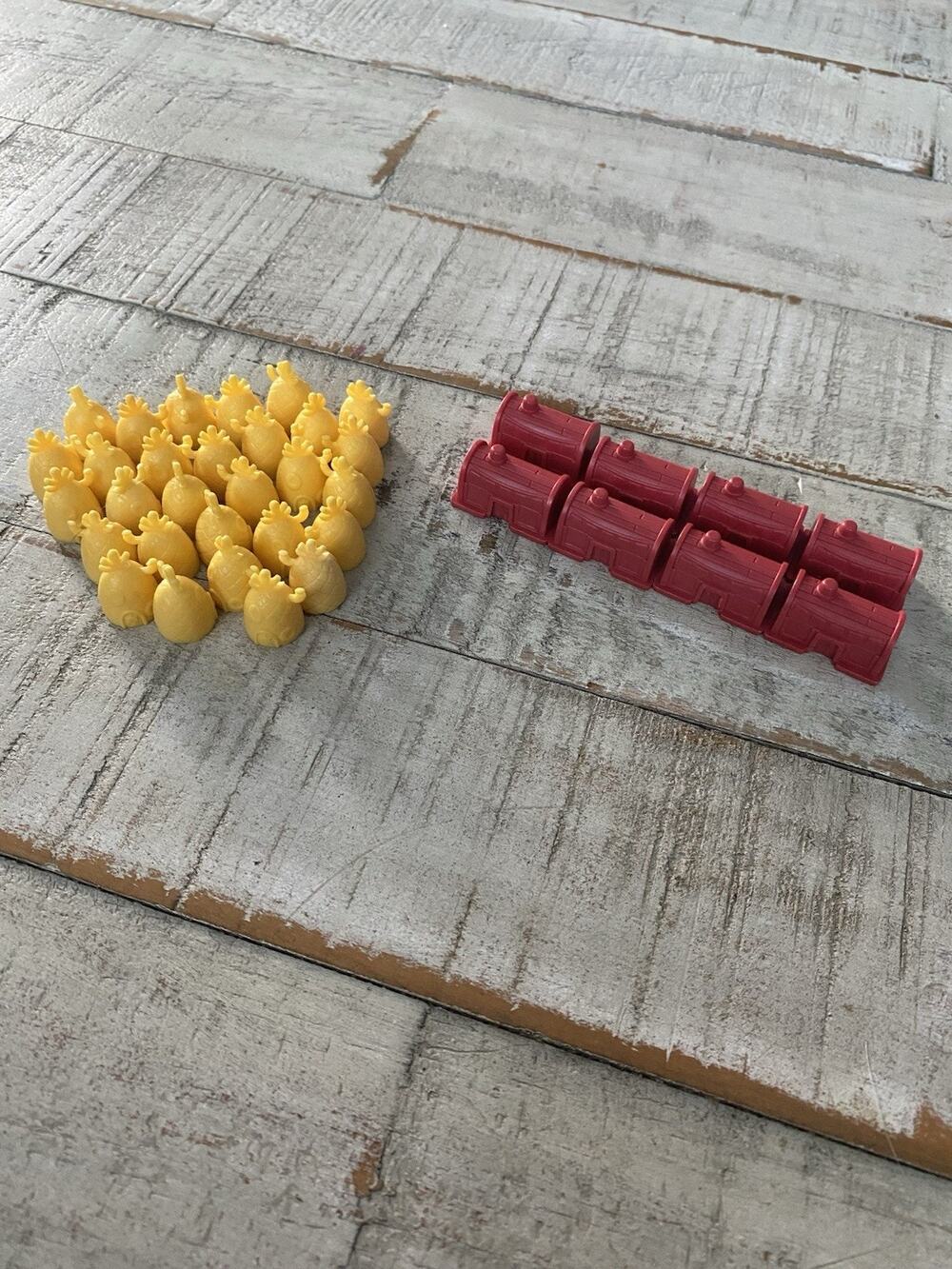Spongebob Squarepants Monopoly 2005 Replacement Pieces Hotels Houses Set